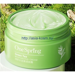 Увлажняющий, очищающий крем One spring с экстрактом зеленого чая(79331)