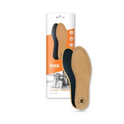 BRAUS Стельки Pekari  Carbon(овечья кожа+ латекс с активированным углем)БЕЖЕВЫЕ  р.35-36