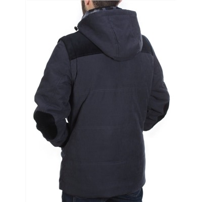 J830111 DEEP BLUE  Куртка-жилет мужская зимняя NEW B BEK (100 гр. синтепон и искусственный мех)