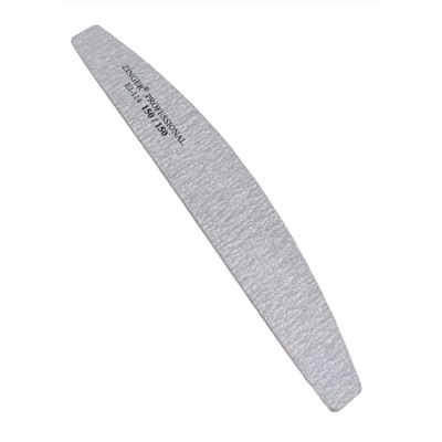 Zinger Пилка для искусственных ногтей абразивная прямая / Classic EJ-114, 150/150 грит, серый