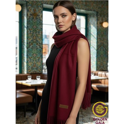 Шарф теплый женский кашемировый Арт 2581Ш/07 (темно-бордовый)