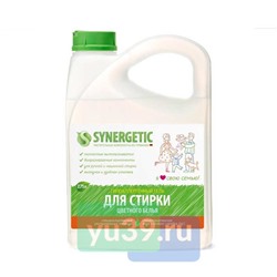 SYNERGETIC Гель для стирки цветного белья, концентрированный биоразлагаемый, 2,75 л.