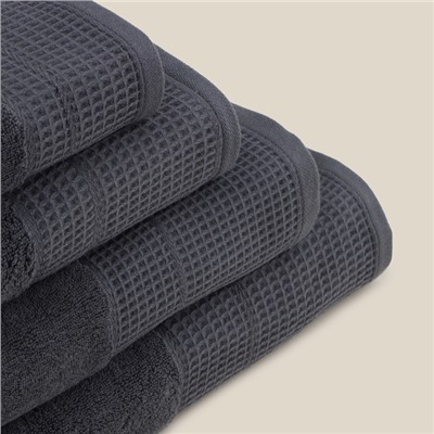 Полотенце махровое SL HOME: Waffle "Гри Сандре" 30х60 см, 100% хлопок, 490 г/м2