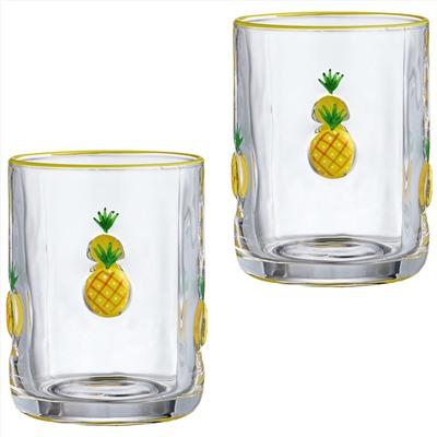 НАБОР СТАКАНОВ "FRUITY PINEAPPLE" ИЗ 2 ШТ. 400 МЛ