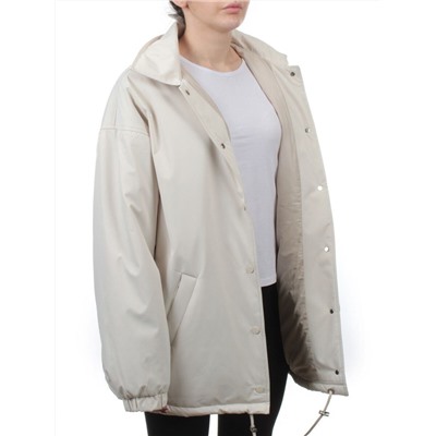 H24-216 LT. BEIGE Куртка демисезонная женская (100 гр. синтепон)