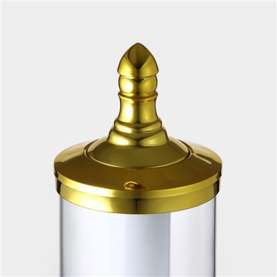 Башня пивная «Петронас», 3 л, колба для льда, подсветка, 2 батарейки AG3, золотистая