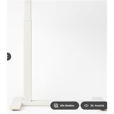 BOLLSIDAN Laptoptisch, weiß, 68x36 cm