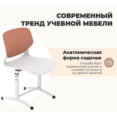 Стул Дельта SHT-S-TN29/5-7
                        д5-7 коричневый абрикос / белый / белый муар