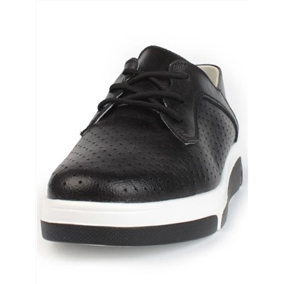 03-B6031 BLACK Полуботинки женские (натуральная кожа)