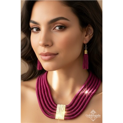 Набор бижутерии колье трансформер и серьги П5/003