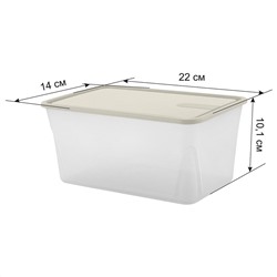 Контейнер для продуктов Sugar&Spice Honey 2,1 л прямоугольный SE110611048 белый зефир