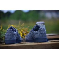 Adidas Superstar Grey из натуральной замши
