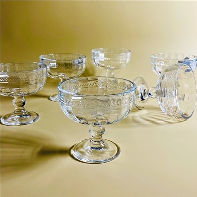 588-613 Набор из 6 креманок 230мл в под.уп.(х4)Стекло