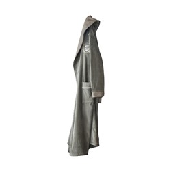 Халат Велюровый Мужской (XXL) Masal Antrasit Bay XXlarge Bornoz- EcoCotton