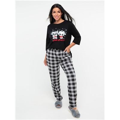 Пижама "Давай дружить" черный