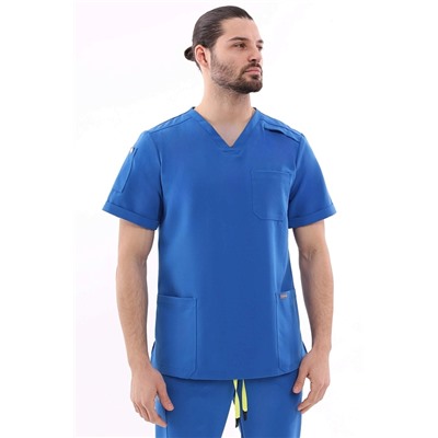 Топ медицинский мужской 6-77-15-1 / Curly 13 Cobalt blue