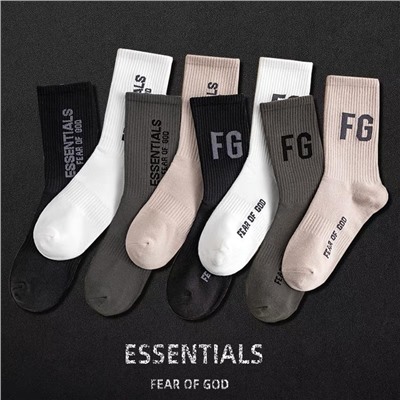 Cotton trend knee socks for men and women, mid-length