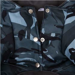 Комбинезон зимний для животных «Камуфляж», 2XL (ДС 34, ОШ 34-36, ОГ 44 см), микс