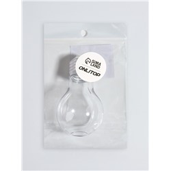 Бутылочка для хранения «Лампочка», 80 мл, цвет серебряный, прозрачный