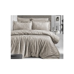 Сатиновое Постельное Белье Евро 2 сп. JACQUARD SATEN First Choice