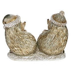 Фигурка декоративная "Ёжики", L12,5 W5 H9 см