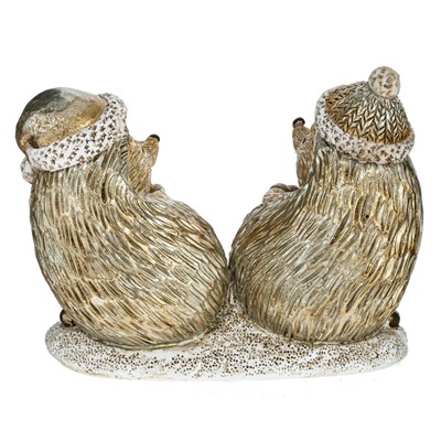 Фигурка декоративная "Ёжики", L12,5 W5 H9 см