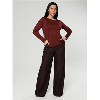 Женский лонгслив Энкар / бордовый