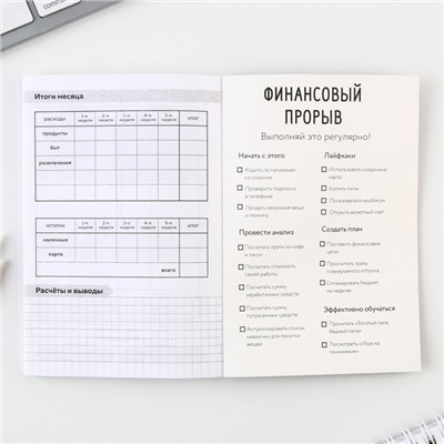 Блокнот для планирования финансов А6, 68 л «Советы енотика»