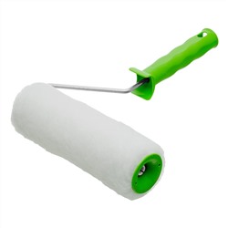 Валик "Искусственный мех" с ручкой, 200 мм, ворс 15 мм, D 48 мм, D ручки 6 мм, полиэстер Сибртех
