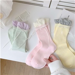Cute Japanese set with bow, universal socks