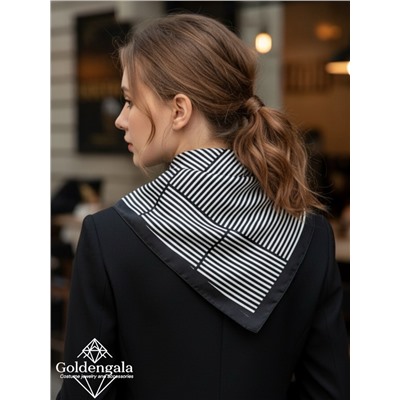 Косынка шелковая с принтом Арт 25183/010