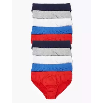 10 Pack Pure Cotton Briefs (2-16 Yrs)