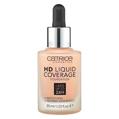 Тональная основа Catrice HD Liquid Coverage Foundation №020 Rose Beige 30 ml