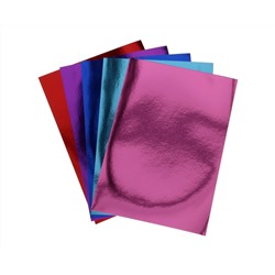 Картон фольгированный А4, 5 листов, 5 цветов, 235 г/м2