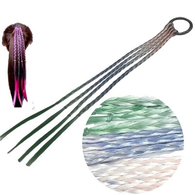 Канекалон (косички на резинке) цветной модель 2