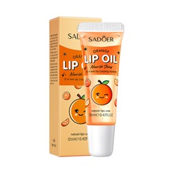 Масло для губ против растрескивания Апельсин SADOER Anti Dry Cracking Hydrate Orange lip oil, 12 мл