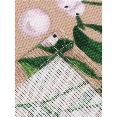 Полотенце новогоднее Доляна Frosty berries 35х60 см, 100% хл, рогожка 164 г/м2
