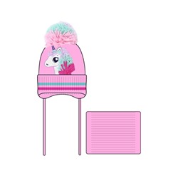 Комплект для девочки: шапка, снуд