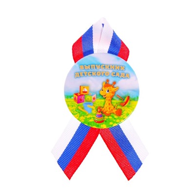 Значок на выпускной закатной «Выпускник детского сада», d=5.7 см