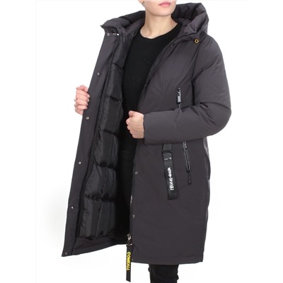 YR-961 DARK GRAY Пальто зимнее женское АЛИСА (200 гр. холлофайбера)