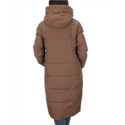 126 BROWN Пальто зимнее женское (200 гр. холлофайбер)
