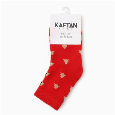 Набор детских носков KAFTAN "Елки" 2 пары, размер 16-18 см