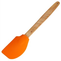 Лопатка силиконовая 29,5×5,5 см AK-6080S цвет оранжевый