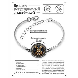 BSI-0058 Браслет металлический Заяц