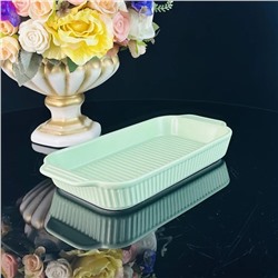 205-786 Прямоугольное блюдо для запекания 25см в под.уп.(х24)Фарфор