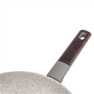 СКОВОРОДА С АНТИПРИГАРНЫМ ПОКРЫТИЕМ PFLUON MARBLE, 24*4,8 СМ
