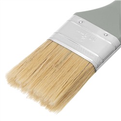 Кисть плоская "Евро" 2", натуральная щетина, пластмассовая ручка MTX