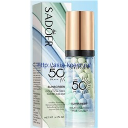База под макияж трехцветная Sadoer SPF 50 (50721)