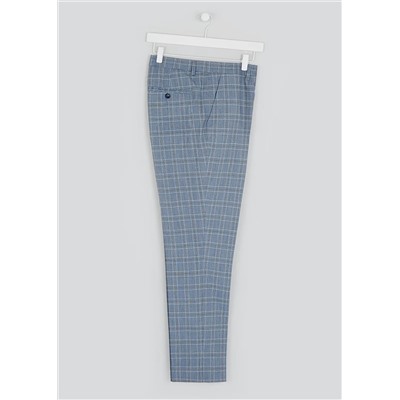 Taylor & Wright Blane Skinny Fit Check Suit Trousers