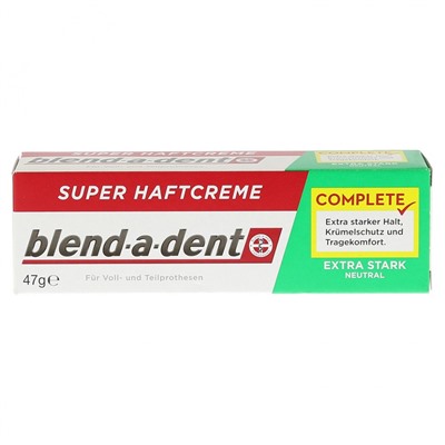 blend-a-dent Complete extra stark neutral Крем для фиксации зубных протезов, 47 г
